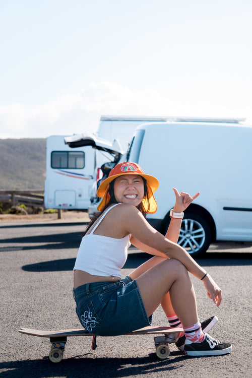 Feel Good Surf Hat - Orange / Yellow