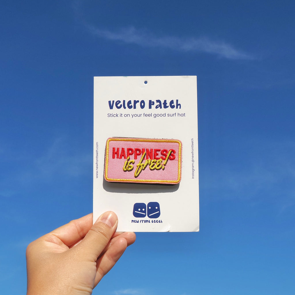 Happiness is free - Velcro Patch